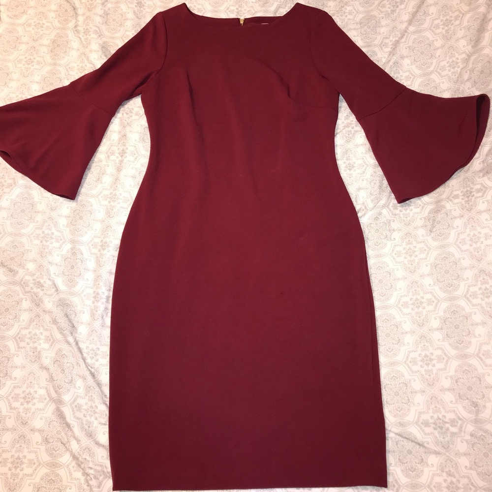 Calvin Klein Maroon Dress